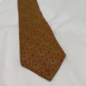 Salvatore Ferragamo Green Floral Tie - image 1